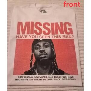 Men's Graphic 'Missing Man' Metro Boomin 5 Year Anniversary T-Shirt